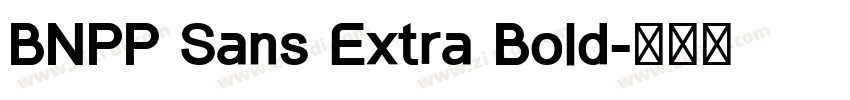BNPP Sans Extra Bold字体转换